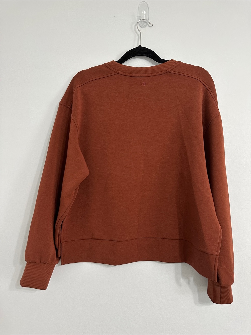 CALIA by Carrie Underwood Rust Crewneck Pullover Sweatshirt - Picture 7 of 7